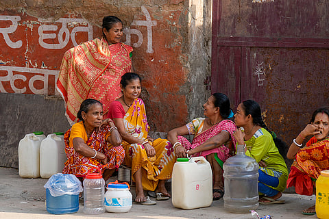 New Ashok Nagar area in New Delhi